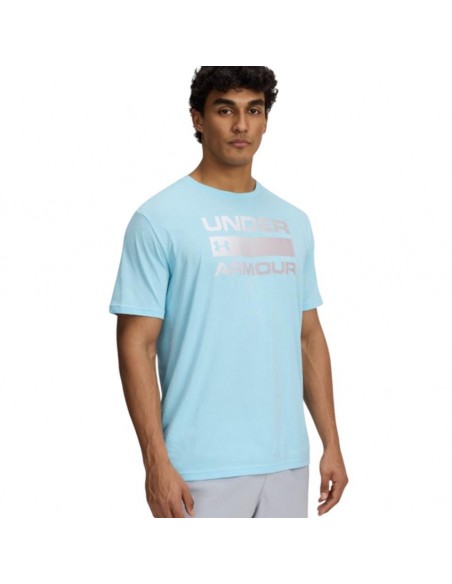 CAMISETA UNDER ARMOUR TEAM CELESTE 1329582-494